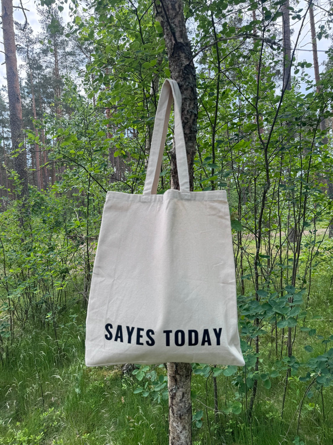 Eco-Friendly Tote Bag "TO DO: BE HAPPY | DATE: TODAY | HOW: SAYE YES TO MYSELF"