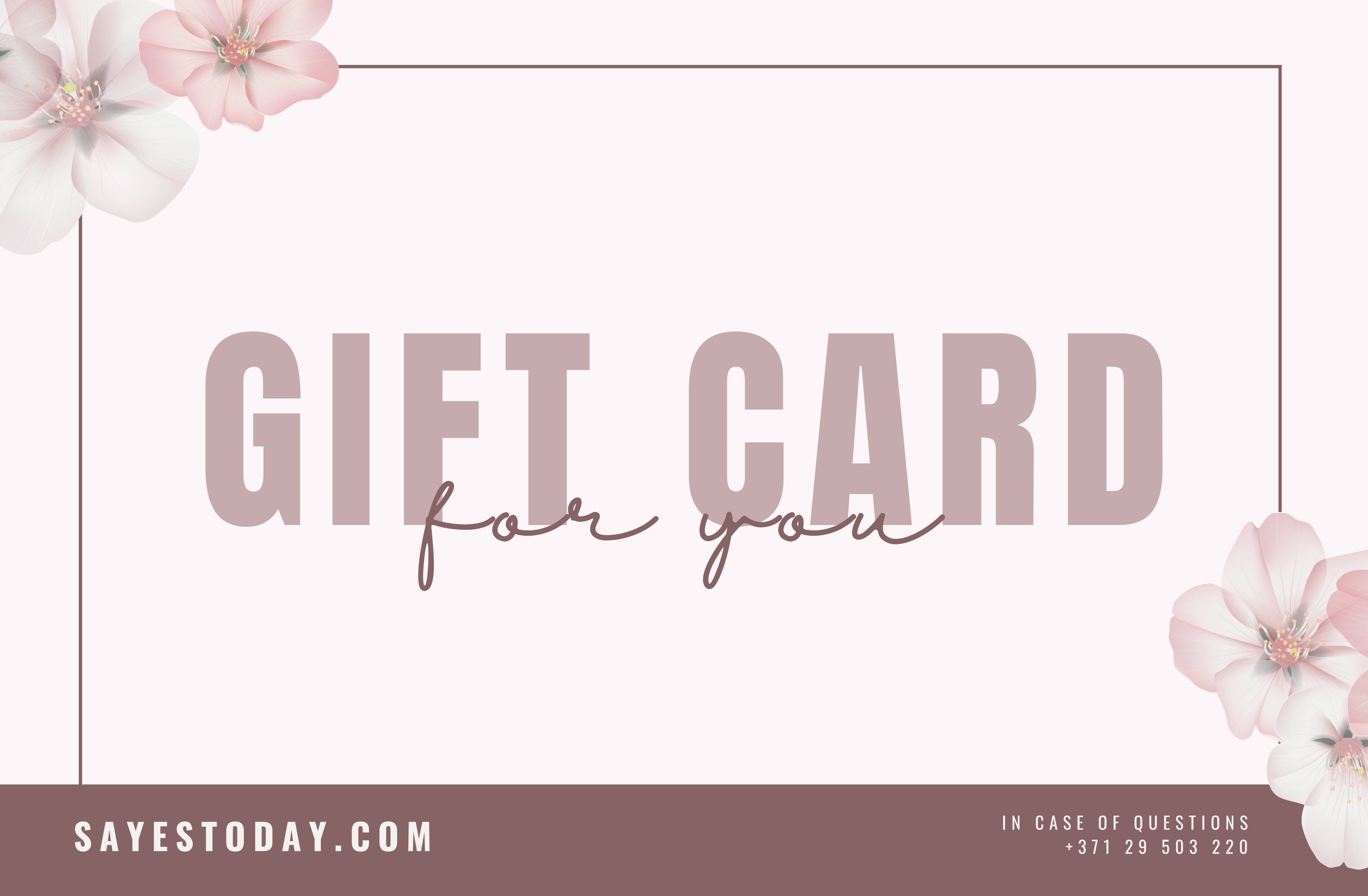 Sayes Today E-Gift Card